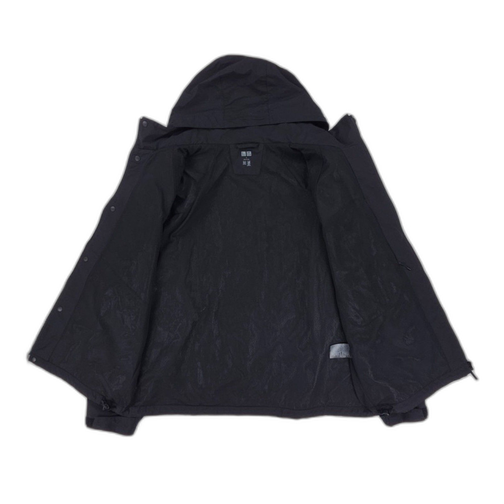 UNIQLO Windproof Stand Collar Blouson Soft Shell Hoodie Jacket Gorpcore Minimal - Picture 10 of 13